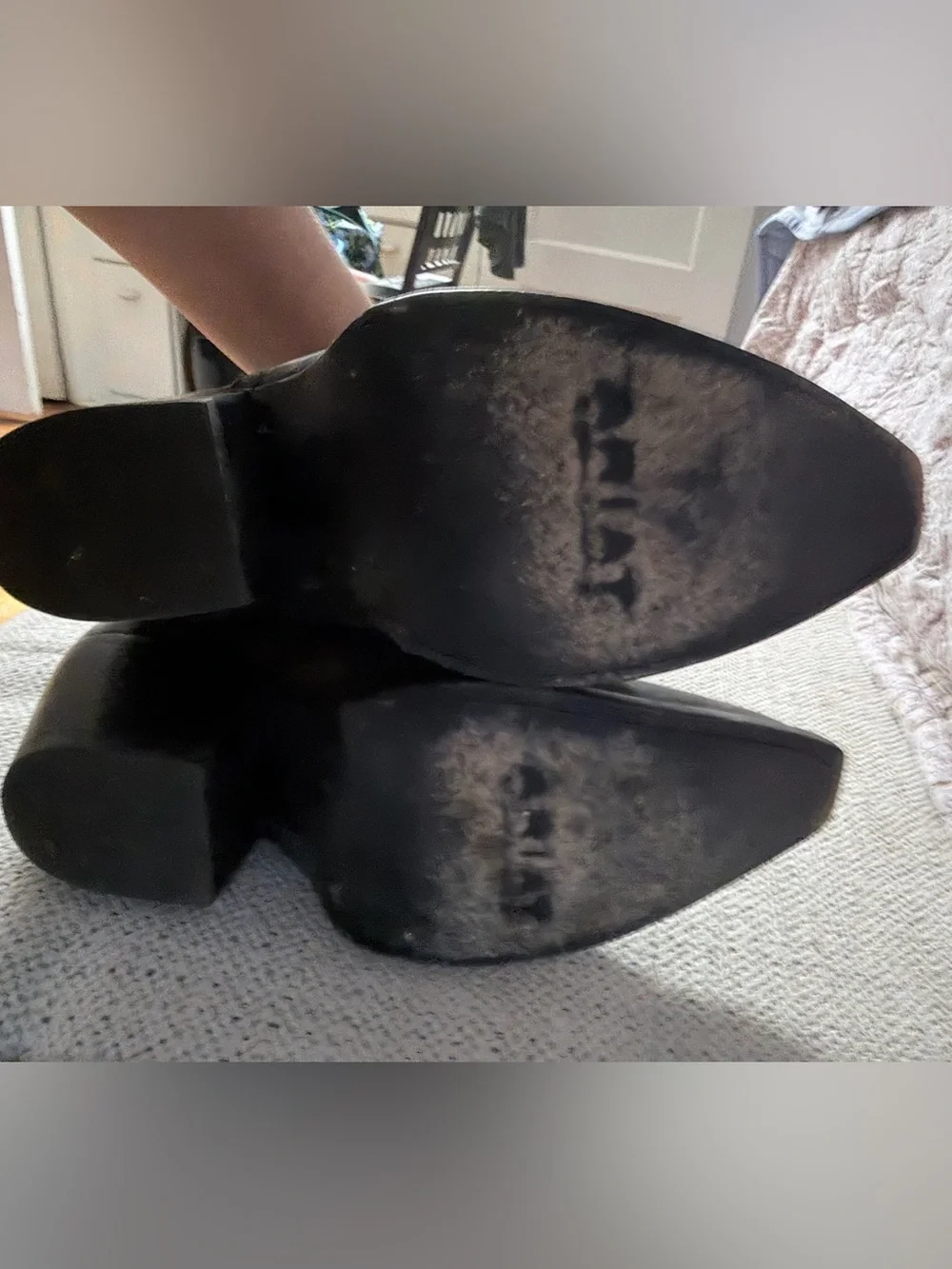 Ariat Distressed Black Western Cutout Ankle Boots
